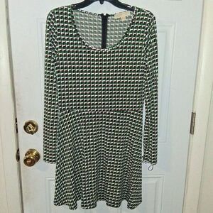 026 Medium Dress Michael Kors Palmetto Green Madeleine Stretch Jersey Flare